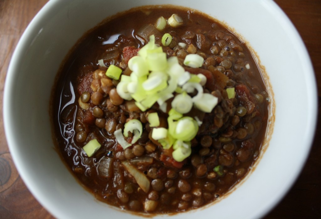 Lentil Chili with Chocolate
